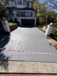 stamped concrete driveway