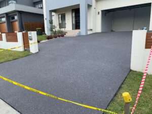 resurfaced residential driveway