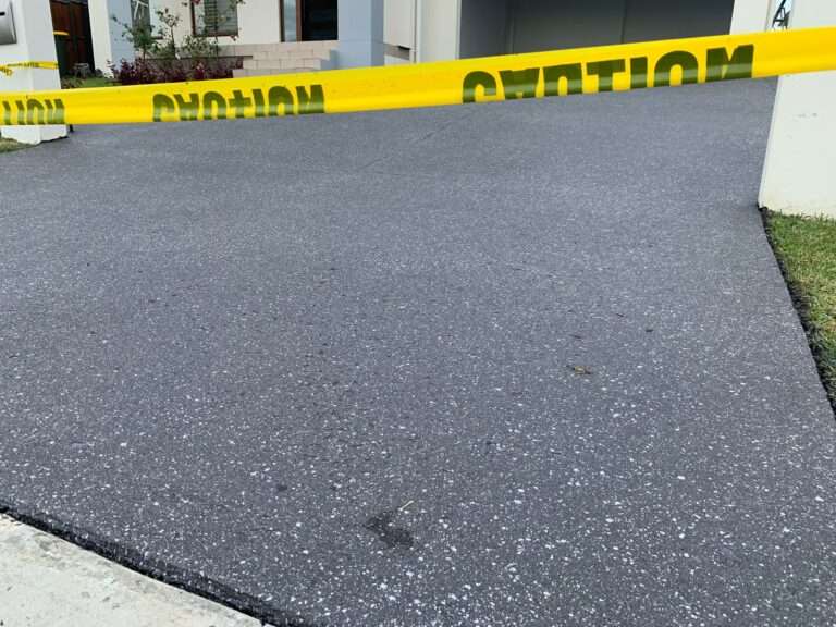 resurfaced driveway - Blue Pearl Concrete Resurfacing
