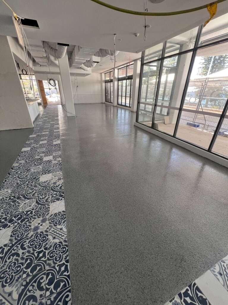 epoxy flake garage floor