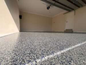 Blue Pearl Concrete Resurfacing - Epoxy flake coating system