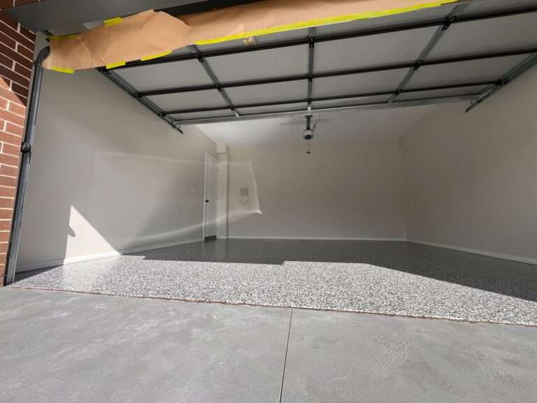 epoxy flake floor coating - Blue Pearl Concrete Resurfacing
